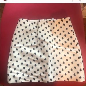 Jcrew Polka Dot Miniskirt